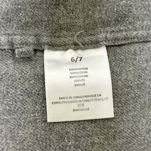 Fear of God Essentials KIDS’ grey button-up varsity-style shirt - Picture 8 of 8